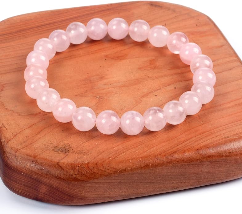 Cherry Tree Collection - Small, Medium, Large Sizes - Gemstone Beaded Bracelets For Women and Men - 8mm Round Beads