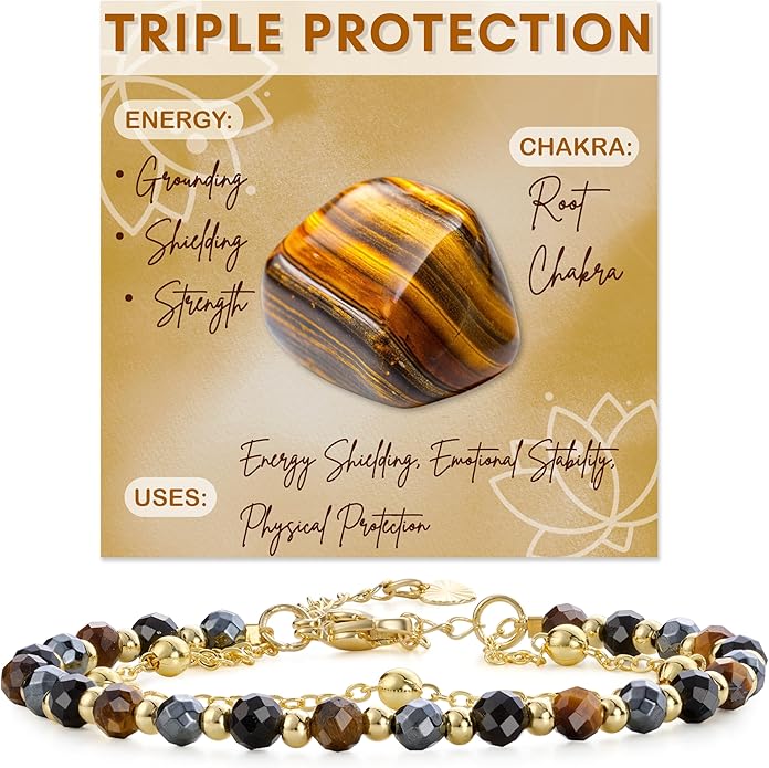 Farfume Crystal Bracelet Beaded Bracelets for Women 4mm Natural Stone Beads Gemstone Handmade Anxiety Jewelry Gifts