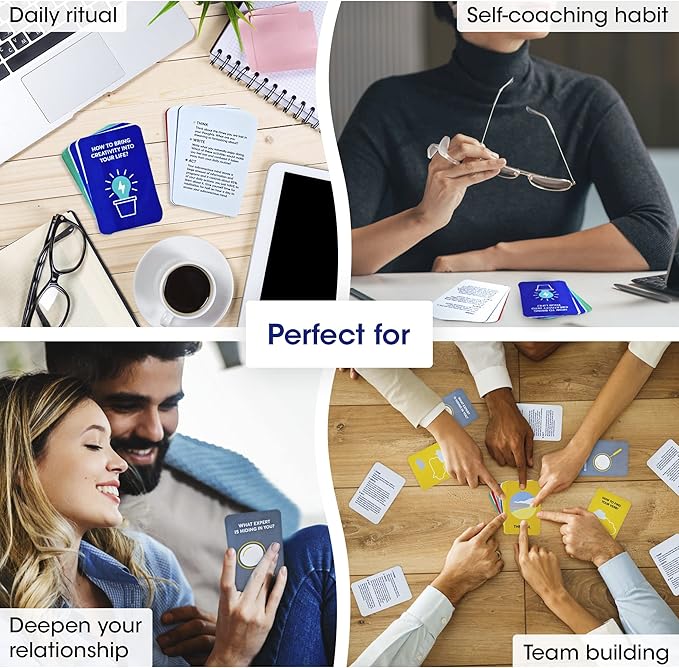 Ikigai Self Discovery Cards – 35 Mindfulness Cards for Personal Growth and Reflection – Inspired by The Ikigai Journal Method and Japanese Philosophy