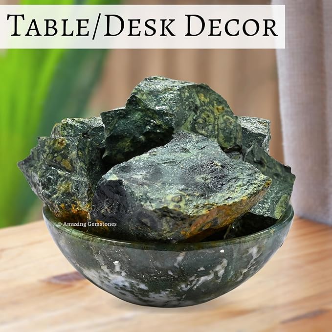 Amazing Gemstone 2 Pieces Kambaba Jasper Raw Crystals and Healing Stones, Natural Rocks for Tumbling and DIY Raw Stones and Crystals