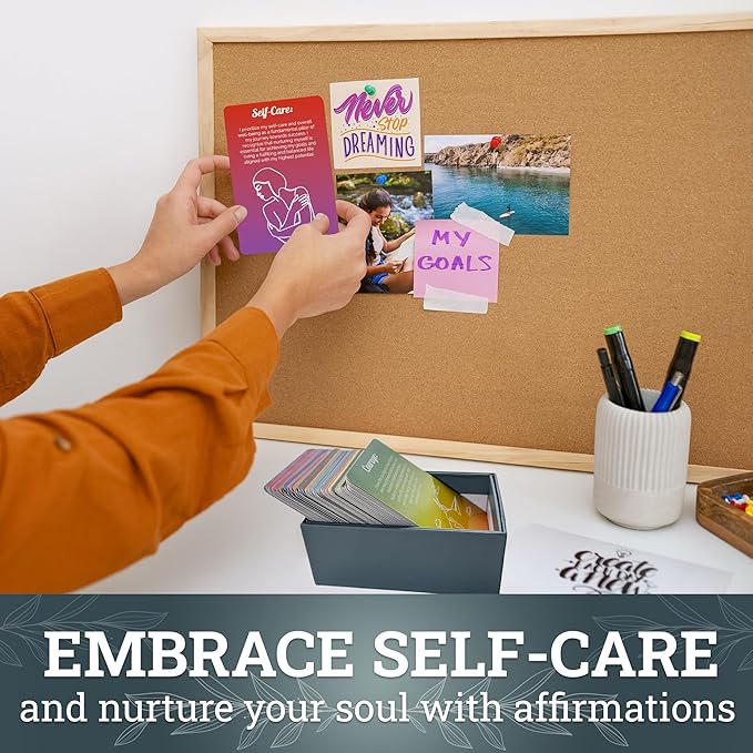 QUOKKA Rethink 95 Positive Affirmation Cards for Mindfulness | Inspirational Motivational Cards for Women, Men, Teens for Stress Anxiety Relief and Mental Wellness | Durable Self Care Card Set