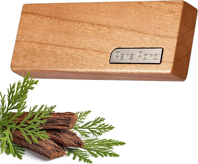 4 Refreshing Scent Bags Wood Car Air Freshener Vent Clip (Burlywood, Misty Grove)- Natural Scent Diffuser for Car, Truck & SUV with Premium Essential Oil Starter Kit Gift for Men & Women