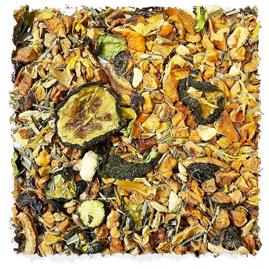 Tealyra - Cucumber Lemon Refresher Herbal Tea - Detox - Relaxing - Loose Tea - Ginger - Lemongrass - Bee Pollen - All Natural - 112g (4-ounce)