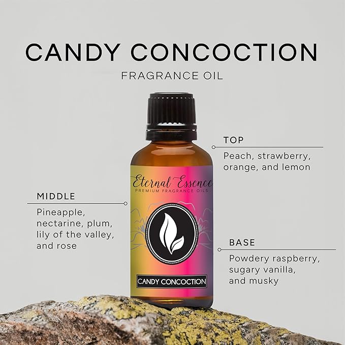 Eternal Essence Oils Candy Concoction 30ml Premium Fragrance Oil - for Candle, Soap Making, Aromatherapy, Diffusers, Home Care, & Humidifiers