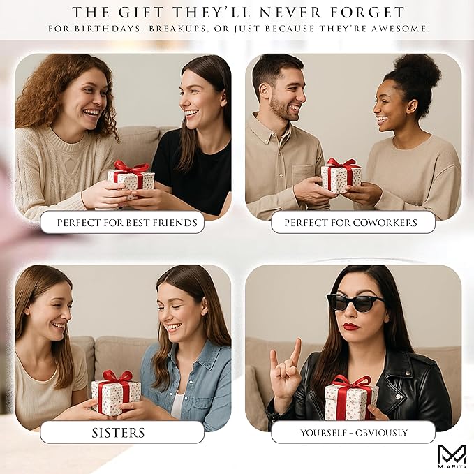 Badass Affirmation Jar – 60 Daily Motivational & Inspirational Badass Affirmations for Women, Inspirational Gifts for Women, Bestie, Miiddle Finger Gifts, Self Care Gift, Encouragement Gift