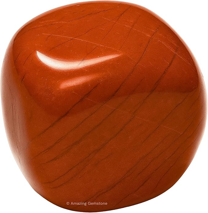 Amazing Gemstone Red Jasper Crystals and Healing Stones Tumbled - 1 oz Red Jasper Stone Gem Stones, Natural Healing Stones for Energy Balance, Stress Relief - Premium Polished Gems Rocks