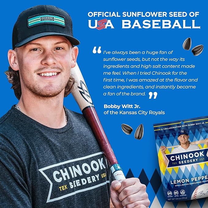 Chinook Seedery Roasted Jumbo Sunflower Seeds - Keto Snack - Best For Snack Packs - Gluten Free, Non-GMO Sunflower Seeds Snacks - Flavored 4 oz (Pack of 3) - Lemon Pepper Flavor