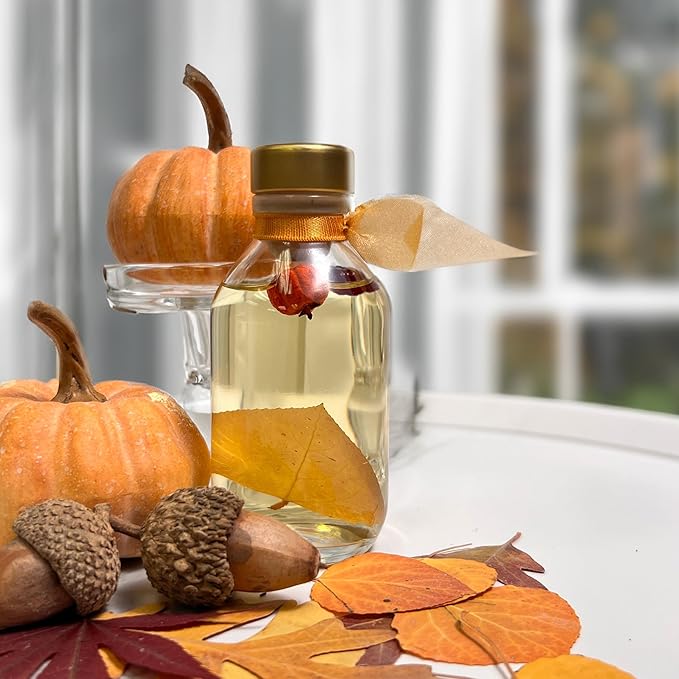 LOVSPA Reed Diffuser Set, Heirloom Pumpkin Scented Oil Diffuser with Sticks, Home Fragrance Accessories for Bathroom Shelf Decor, Aroma Diffusers for Home or Office Fall Decor, USA Made