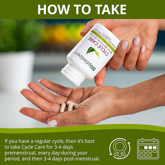 BIOptimizers - Cycle Support - Period Support Supplement for Women - Bloating and Cramping Menstrual Relief - 45 Capsules