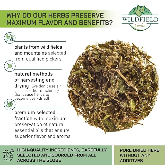 4 oz. Dried Lemon Balm Herb Frontier Loose Lemon Balm Tea Bags (Melissa Officinalis Tea) - 113g Melissa Herb Te De Toronjil