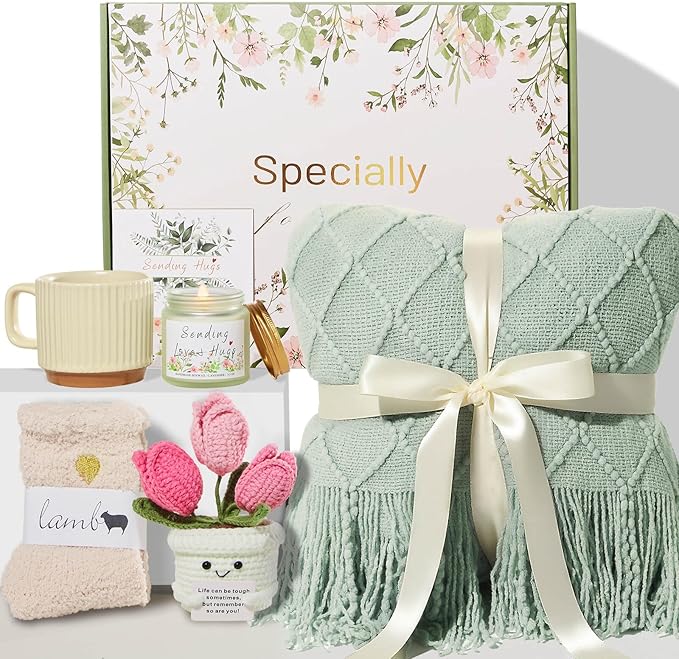 Self Care Gifts for Women, Get Well Gifts, Birthday Gift for Women Care Package, Sympathy Basket Inspirational Baskets, Thinking of You Gift Ideas for Mom Mother Wife Her Sister Friend