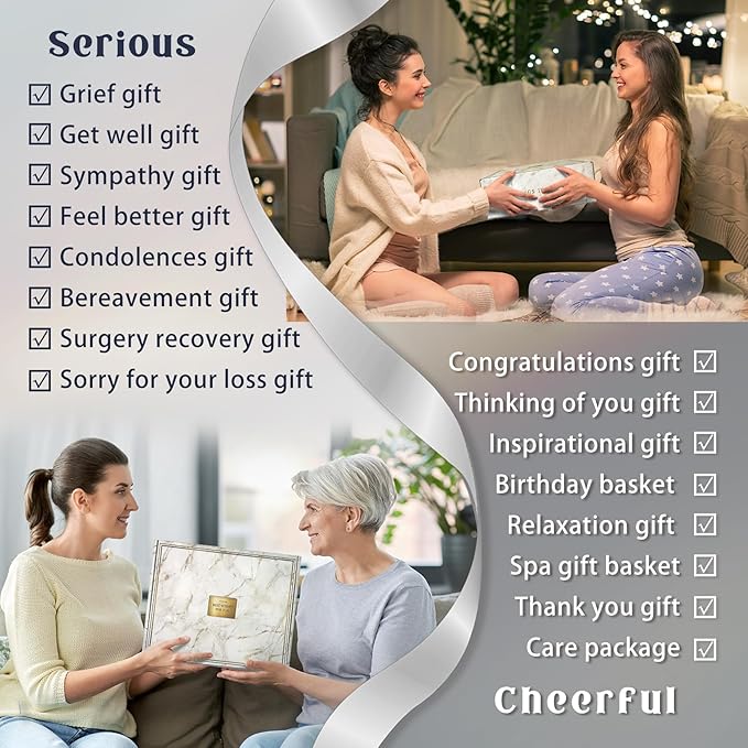 Gift Basket Gifts for Women,11PC Surgery Recovery Gifts Women,Get Well Soon After Surgery,Birthday ,Condolences Basket for Loss,Sympathy
