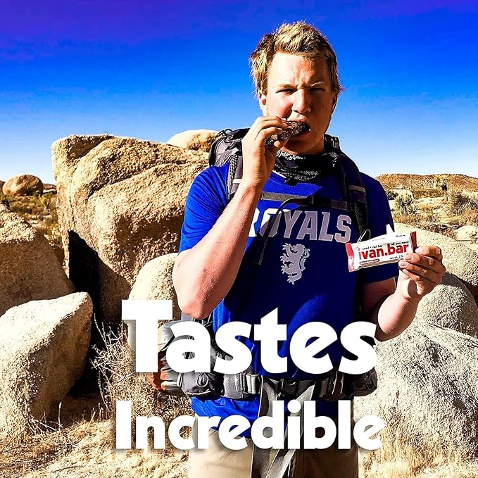 Protein Packed Energy Snack Bar | Provides Healthy Energy | Vegan, All Natural Ingredients | Soy, Dairy & Gluten Free (2.5 Ounce (Pack of 12 Bars), Chocolate)