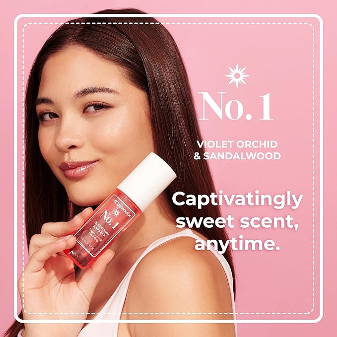 MCoBeauty - Fragrance Mist No.1 - Light Body and Hair Spray with Plum, Vanilla and Musk - Gifts for Women, Cute Stuff, Feminine Spray, Self Care Gifts for Women - 90ml Bottle