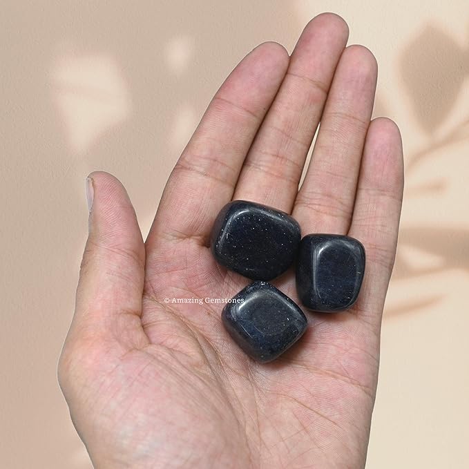 Amazing Gemstone Blue Aventurine Crystals and Healing Stones Tumbled - 1000+ Carats, Healing Stones for Energy Balance, Stress Relief - Premium Polished Gems Rocks for Meditation and Wellness