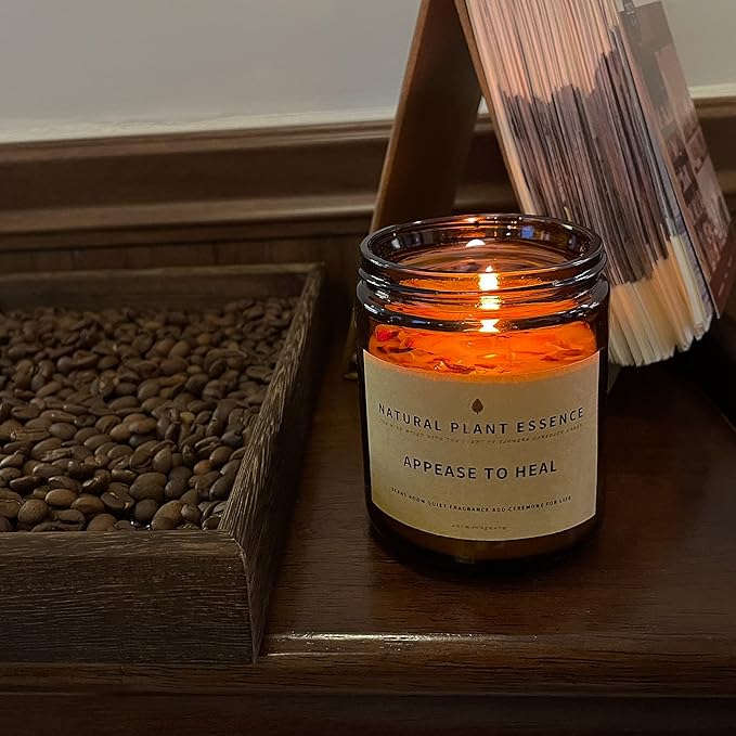 Eucalyptus &Basil Scented jar Candles for Women Jar Candle 7oz Burns 30 Hours. Handmade Soy Wax Healing Candle Ideal for Bedroom, Kitchen, Bath