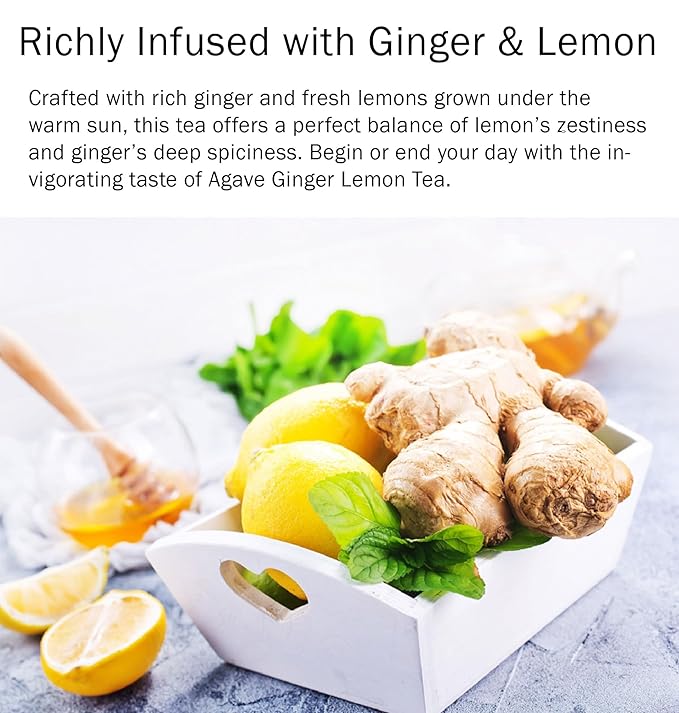 Damtuh Agave Ginger Lemon Tea – Natural Flavor, No Artificial Ingredients, Perfect for Hot or Iced Tea, Jam, or Salad Dressing – 2.2lb, 1000g (Pack of 1)