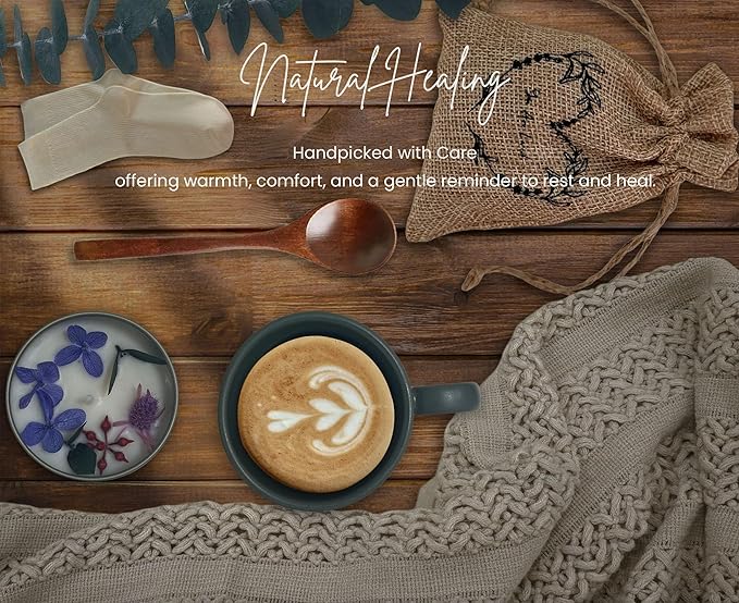 Get Well Gift Baskets for Women&Men - Self Care Package/After Surgery, Sympathy/Relaxation Gifts, Thinking of You/Grief/Bereavement/Miscarriage/Thank You Gifts for Women (Dark Green)