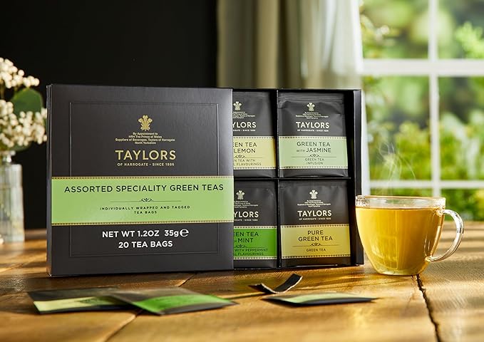 Taylors of Harrogate Assorted Green Teas, 20 Count (Pack of 1)
