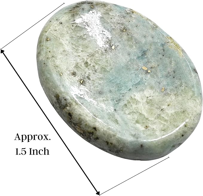 Amazing Gemstone Hackmanite Worry Stone Crystals and Healing Stones - Worry Stones for Stress Relief Gifts - Piedra Crystal Fidget for Meditation - Unique Stocking Stuffers and Birthday Gifts