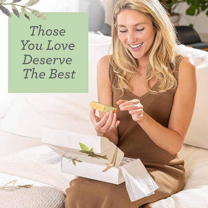 Lizush Lemongrass 6-Piece Spa Gift Set for Women - Relaxing Self-Care Basket, Luxury Handmade Body Care Items for Premium Relaxation - You Got This - Handmade in the USA