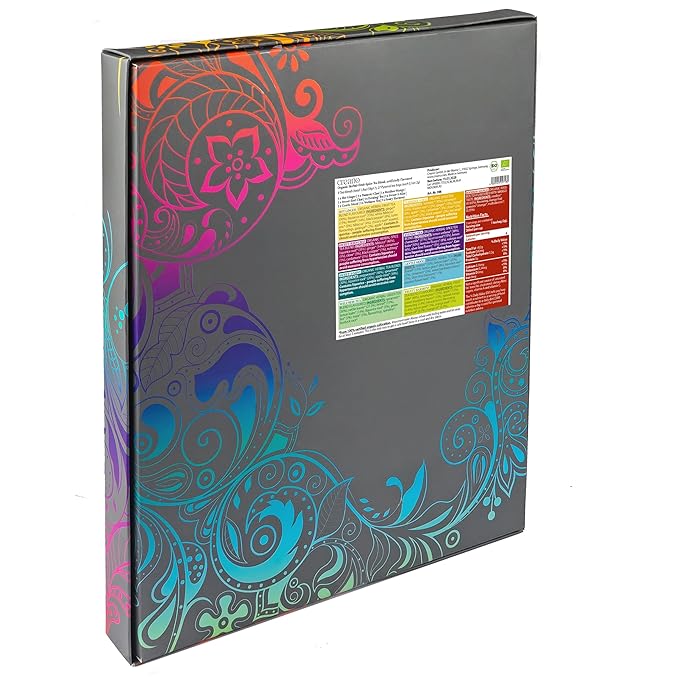 Creano Organic Herbal Tea Sampler Gift Set - Tea Gift Box - 27 Organic Tea Bags in 9 Different Varieties 54 g