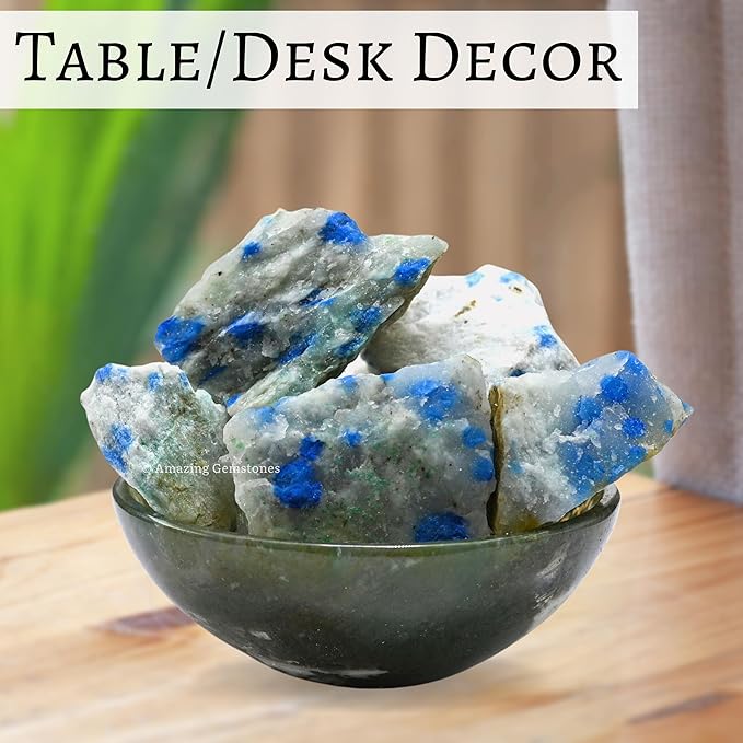 Amazing Gemstone 2 Pieces K2 Jasper Raw Crystals and Healing Stones, Natural Rocks for Tumbling and DIY Raw Stones and Crystals