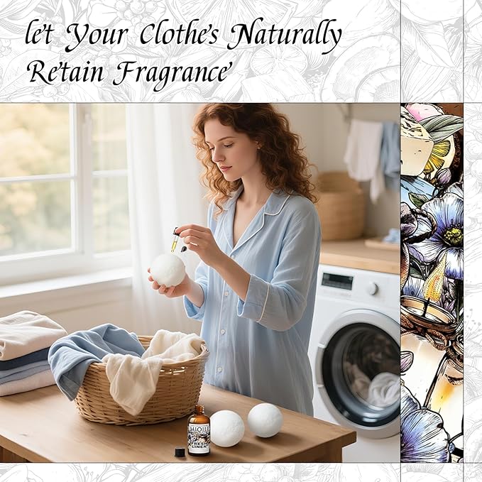 HIQILI Fresh Linen Fragrance Oil for Candle & Room Spray Making, Add to Dryer Balls, Freshie Scents for Essential Oil Diffuser - 1 Fl Oz