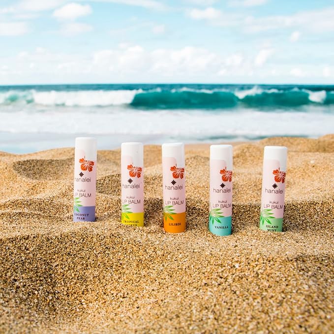 Hanalei Lilikoi Lip Balm & Moisturizer – Natural Kukui Oil & Beeswax for Hydrated, Soothed, Soft Lips – Heals Dry, Chapped, Cracked Skin – Long-Lasting Travel-Friendly Lip Care – Lilikoi Flavor