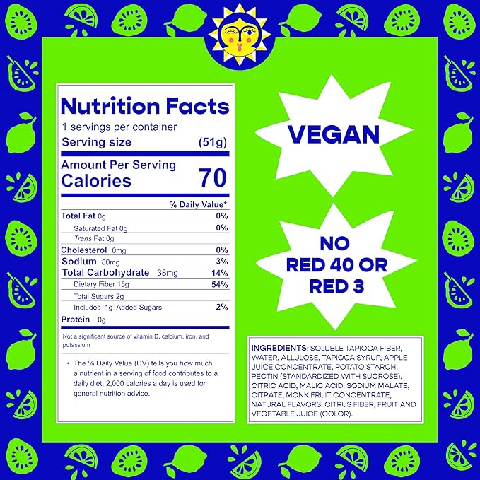 Better Sour Guava Calamansi Lime Gummy Stars Candy, Tropical Sour Gummies with a Tangy Twist, Bold and Juicy Sour Candy Made with Real Fruit Flavors, Vegan and Gluten-Free, 10 Pouch Set