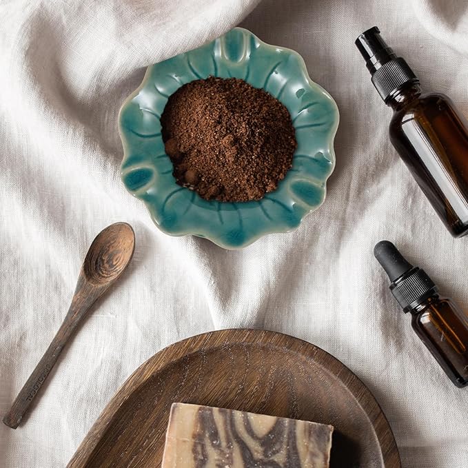 Ceramic Dish for Electric Oil Burner Warmer Diffuser Bowl Holder Essential Oil Plate Ceramic Oil Warmer Tealight Candle Holder Bowl Home Decoration Blue