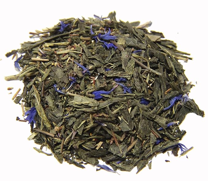 Nelson's Tea - Vanilla Earl Grey - Black Loose Leaf Tea - Sencha tea, green tea, green rooibos, and cornflower (Sample 0.3 Oz)
