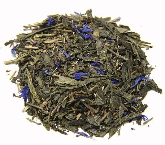 Nelson's Tea - Vanilla Earl Grey - Black Loose Leaf Tea - Sencha tea, green tea, green rooibos, and cornflower (Sample 0.3 Oz)