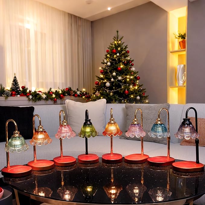 Candle Warmer Lamp with Timer Dimmable: Birthday Gifts for Women & Home Decor for House Warming Gifts New Home– Wax Warmer Gifts for Mom - 3 Timer Modes, 4 Brightness Levels, Adjustable Height