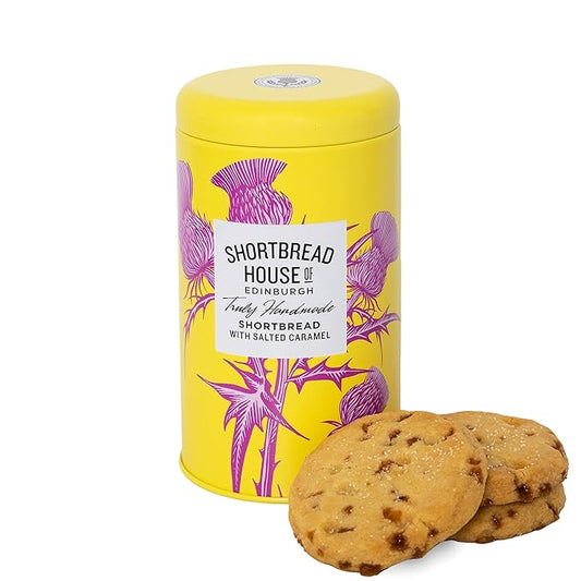 Shortbread House of Edinburgh Salted Caramel Shortbread Biscuits, Truly Handmade, 4.9 Ounce (Pack of 1)