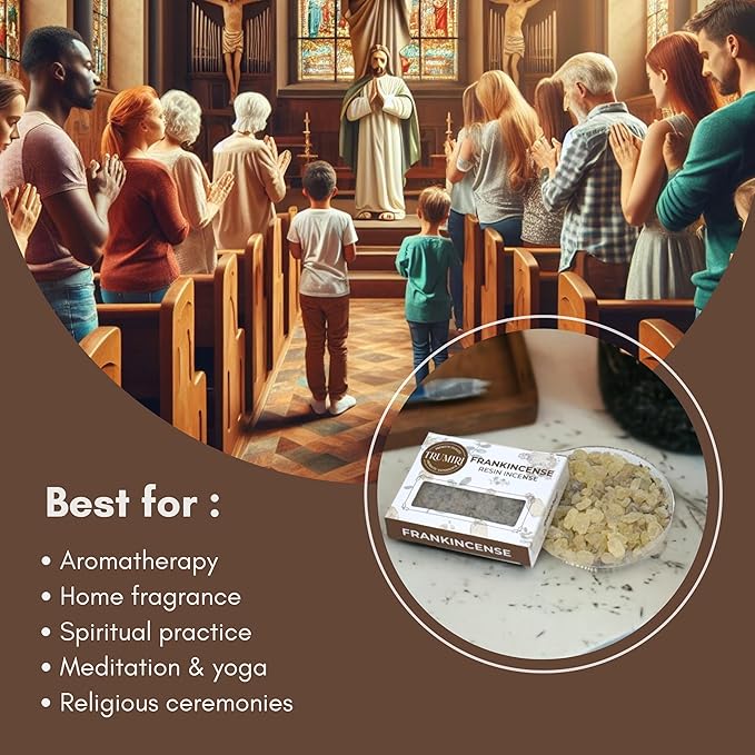 Frankincense Resin Incense for Church - Natural Tree Gum Sap - 30g Pack