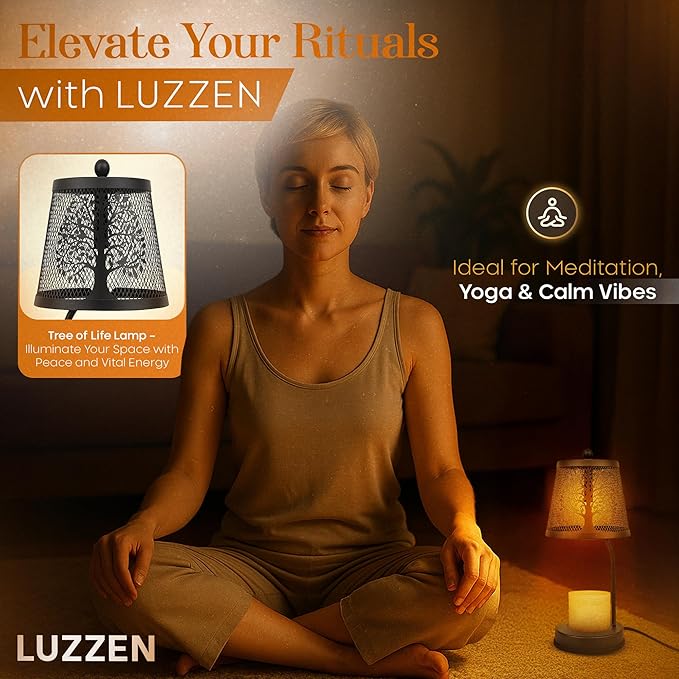 Farmhouse Candle Warmer Lamp Black – Large Flameless & Smokeless Candle Melter lamp with Timer & Adjustable Light,for Aromatic Candles – Zen & Meditation Decor, Lampara para Velas Aromaticas