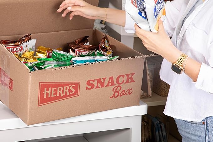 Herr’s Potato Chips, Variety Pack, Gluten Free Snacks, 1oz Bag (36 Count)