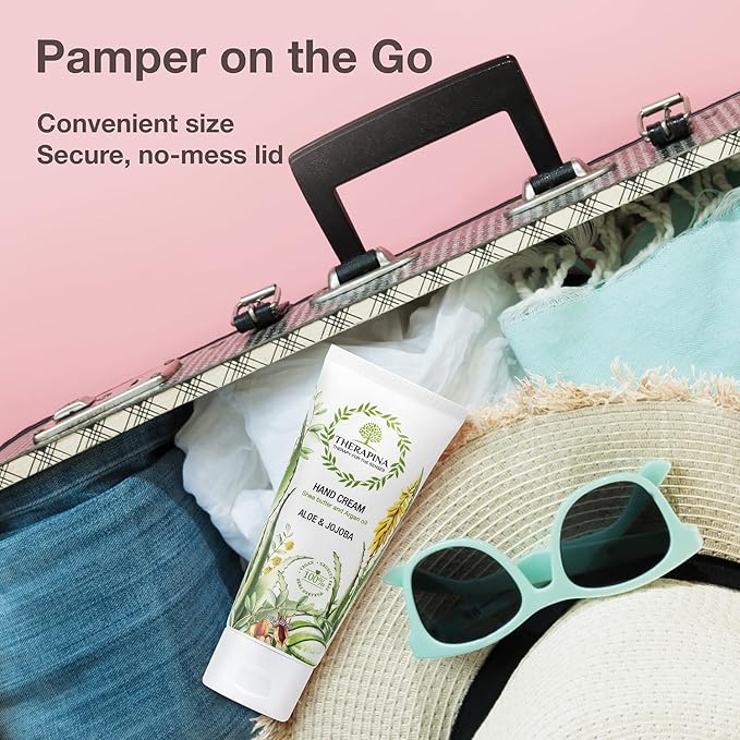 Aromatherapy Hand Cream for Dry Skin – Shea Butter Hand Cream for Women and Men with an Awakening, Long-Lasting Aloe and Jojoba Scent – Vegan Hand Cream Lotion for Dry Skin, 3 Oz.