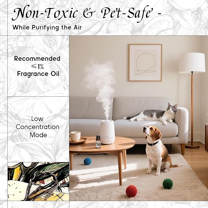 HIQILI Midnight Craving Diffuser Oil, Inspired by Y S.L's B.Lack O.pium, for Home & Hotel, Long-Lasting Fragrance Oil- 0.34 Fl Oz