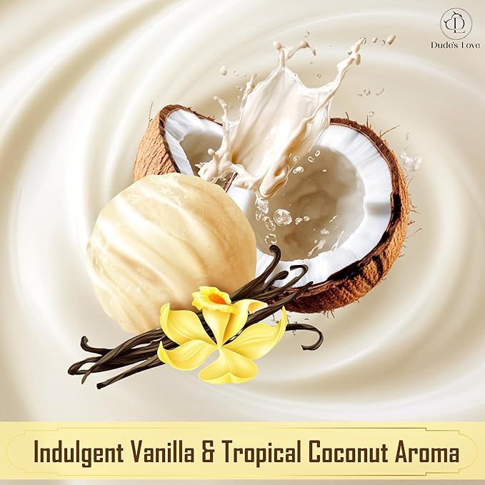 Vanilla Coconut Body Massage Oil – Hydrating, Nourishing, and Relaxing Oil with Natural Vitamin E & Essential Oils, 8.45 fl oz (250 ml)