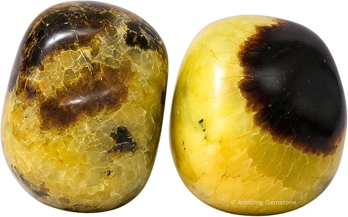 Amazing Gemstone Septarian Crystals and Healing Stones Tumbled - 1000+ Carats Septarian Stone, Natural Healing Stones for Energy Balance, Stress Relief - Premium Polished Gems Rocks for Meditation