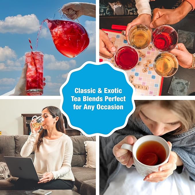 Tiesta Tea - Cherry Punch, Loose Leaf, Sweet Cherry Herbal Tea, Premium Blend, Non-Caffeinated Fruit Blend, Hot or Iced Up to 200 Cups, 16oz Resealable Pouch