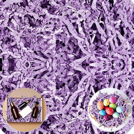 Darfukei Shredded Paper For Gift Baskets, Crinkle Paper Filler 1/2LB (8 oz) for easter basket grass, Crinkle Cut Paper Shred For Birthdays, Weddings,Boxes Bags, Anniversaries, Gift Wrapping