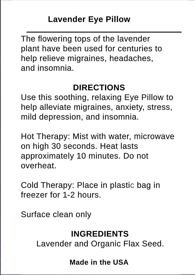 Lavender Eye Pillow - Hot or Cold Weighted Satin Eye Mask perfect for Sleeping, Yoga, Meditation - Gifts for Women, Birthday, Teachers - Natural Herbal Relaxation (Hot Pink)