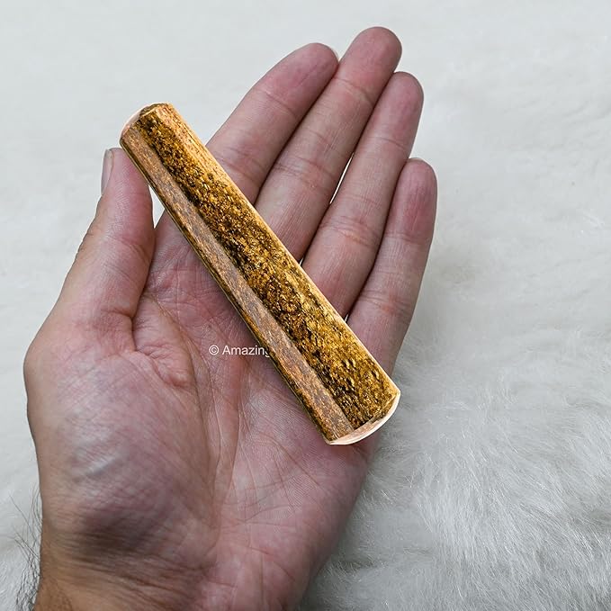 Amazing Gemstone Bronzite Crystal Wand Massage Stick - Pelvic Wand Gua Sha for Adults - Crystals and Healing Stones Massage Wands for Adults Gifts (Smooth)