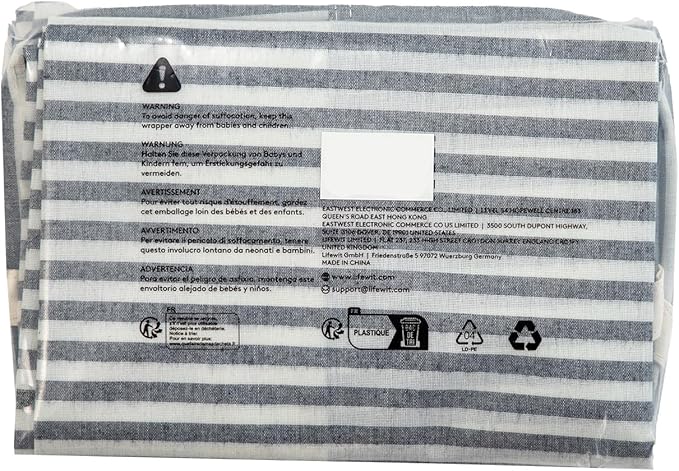 Lifewit 3 Pack Laundry Hamper Large Collapsible Laundry Baskets, Freestanding Waterproof Clothes Hamper with Easy Carry Handles in Laundry Room Bedroom Bathroom College Dorm for Adults, Gray, 3 x 80L