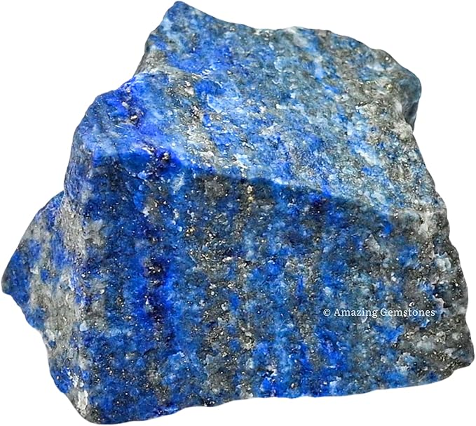 Amazing Gemstone 2 Pieces Lapis Lazuli Stone Crystals and Healing Stones, Raw Natural Rocks for Tumbling and DIY Raw Stones and Crystals