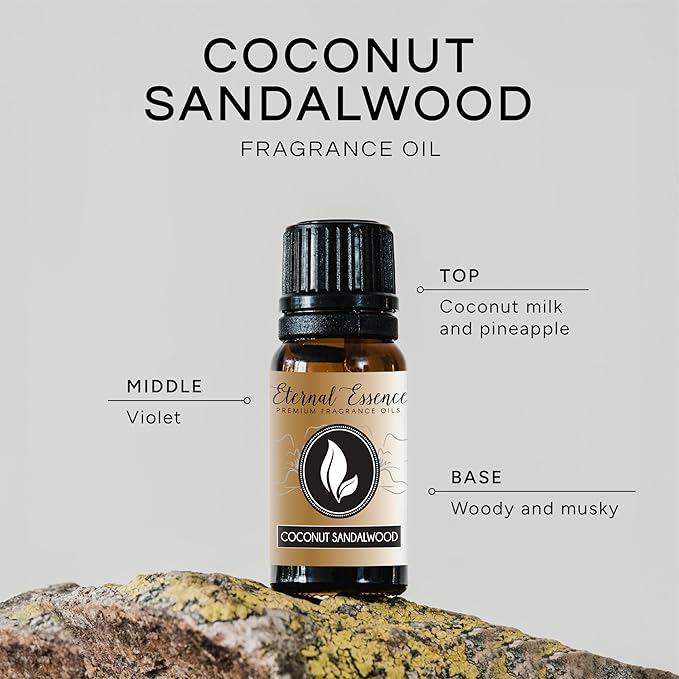 Coconut Sandalwood - Premium Grade Fragrance Oils - 10ml - Scented Oil