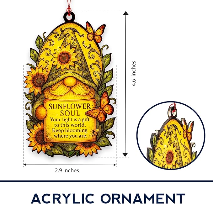 Gnome Ornaments - gnome Christmas Ornaments - Gnomes Gifts for Women - Fall Christmas Ornament 2025 - Christmas Ornament - White Elephant Gifts